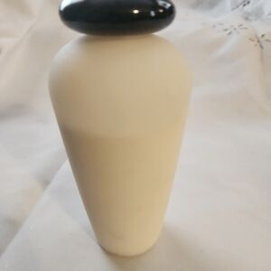 Paloma Picasso Cream Vase with Black Top
